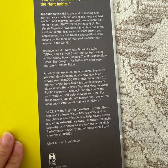 High Performance Habits by Brendon Burchard - Picture 4 of 4